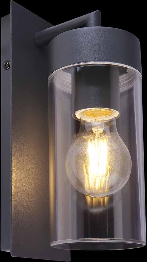 Globo wandlamp Vessa - antraciet - luminium - 31804