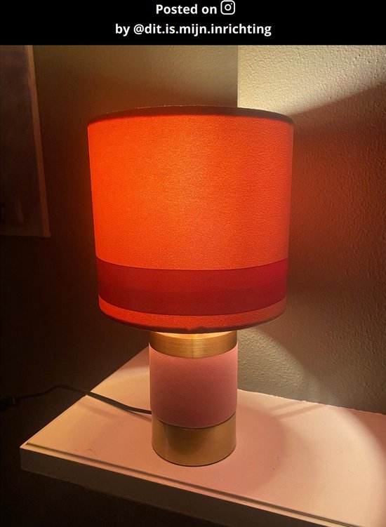 Lucide EXTRAVAGANZA FRIZZLE - Tafellamp - Ø 18 cm - 1xE14 - Roze