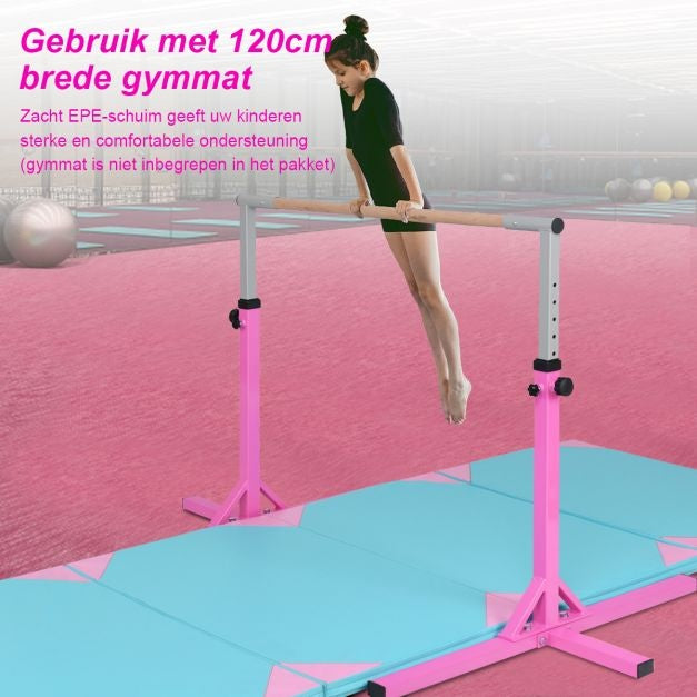 Coast Gymnastiekrek – In Hoogte Verstelbaar – max. 100 kg – 200 x 121 x 150 cm – Paars