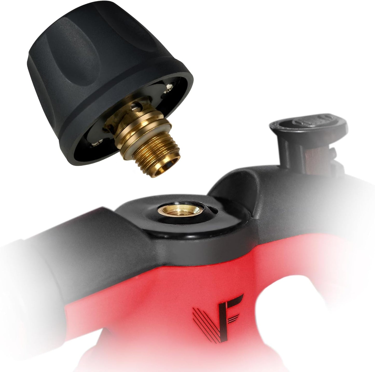 Neighbour's Friend handmatige stoomreiniger - Stoomregeling - Inclusief accessoires - 350 ml tank - Rood