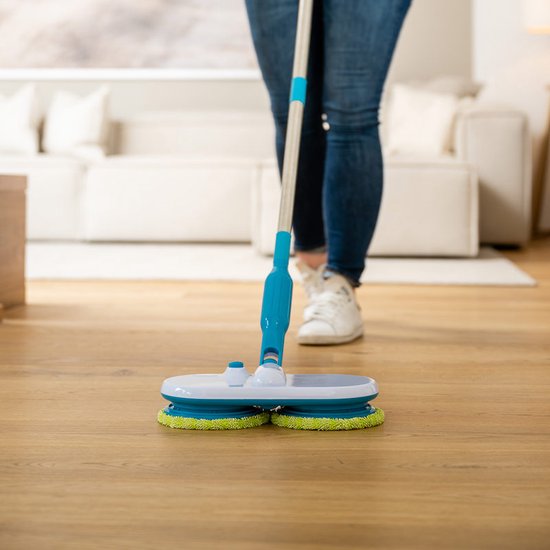 Fantastic Floating Mop, Elektrische dweil - 105rpm – spin mop – vloerwisser – draadloos – ultra licht