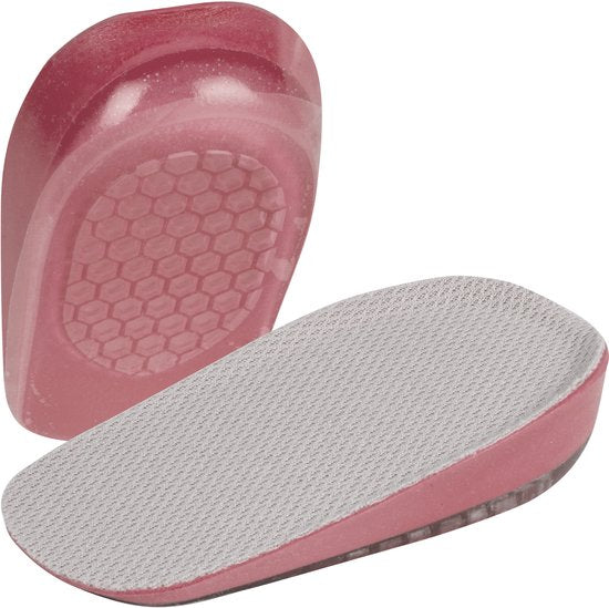 Nuvance Inlegzolen - 2.5cm Hakverhoger - Hielbeschermers - 2 Stuks - Maat 36-40 - Heren & Dames - Hielzooltjes - Roze