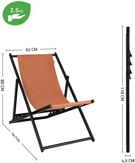 Bo-Camp - Industrial - Strandstoel - Culview - Clay
