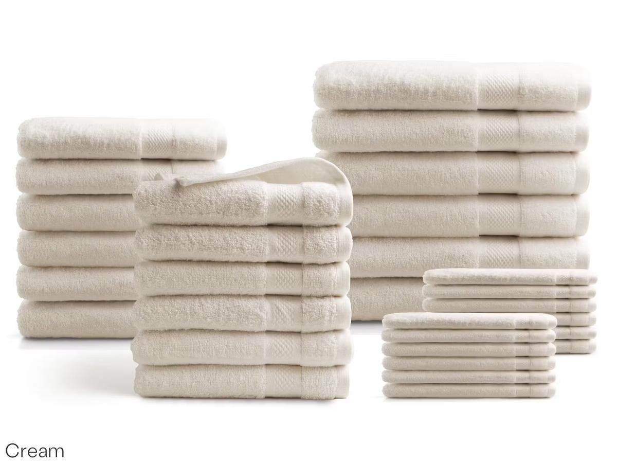 DoubleDry Badtextiel Set Hotel Collectie - 30-delig - 500 g/m² - Bordeaux