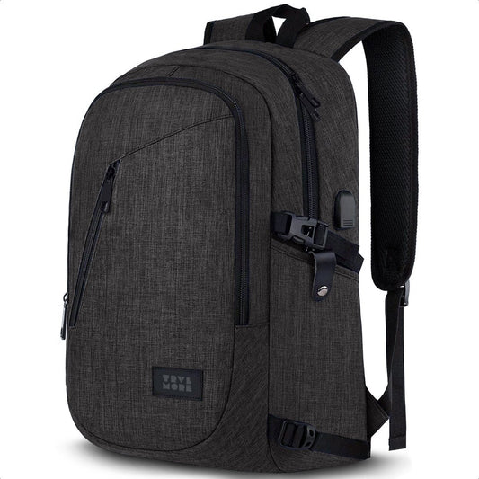 TRVLMORE Rugzak - 25L - 15,6 inch - Laptop Rugtas - Schooltas - Unisex - Spatwaterdicht Antraciet