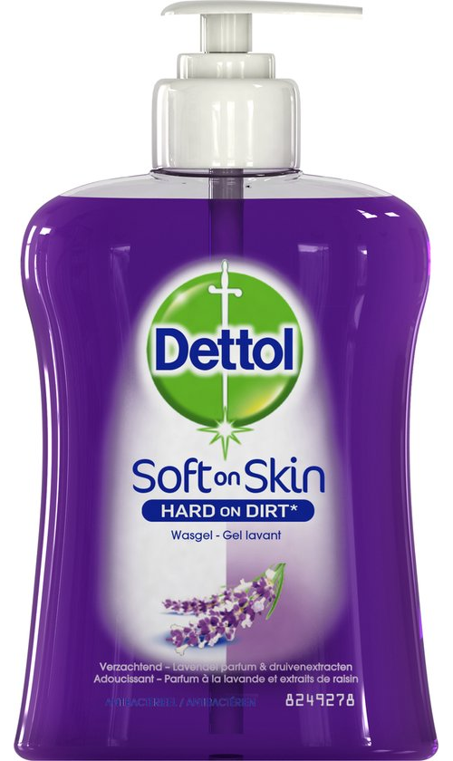 Dettol Wasgel - Verzachtend met lavendel en druifextracten - Handzeep - 250 ml