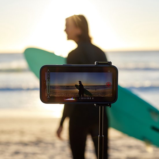 Shiftcam LensUltra 1.55x Anamorphic – Cinematografische Ultrabrede Video – Kenmerkende Anamorfe Flare – Fluorietoptiek voor Beeldhelderheid en Kleurnauwkeurigheid - Zwart