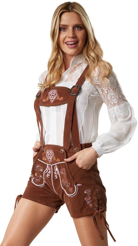Dressforfun Lederhose Ammersee XXL - verkleedkleding kostuum halloween verkleden feestkleding carnavalskleding carnaval feestkledij partykleding - 302814