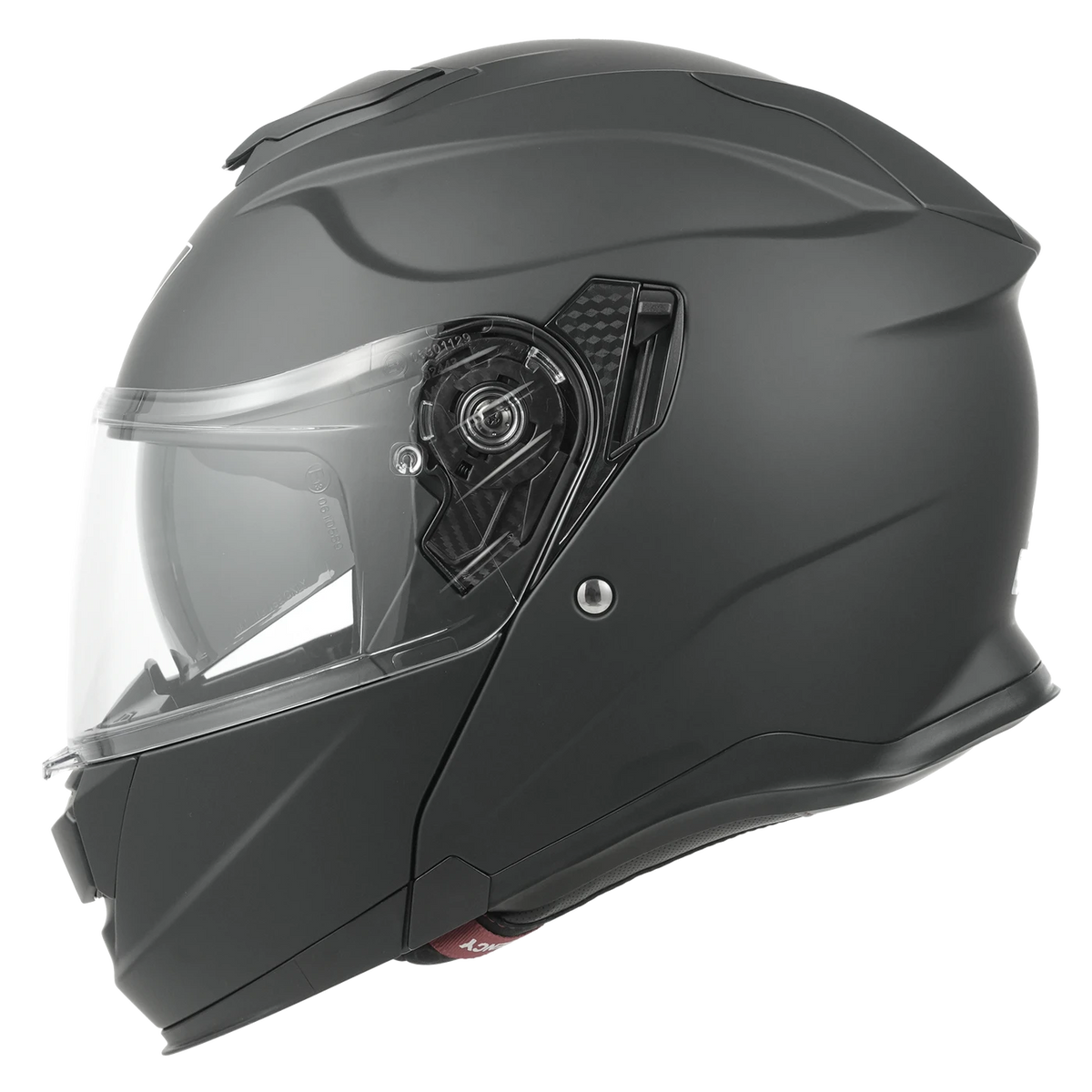 MY Flip-Up Systeemmotorhelm – ECE 22.06 Gecertificeerd – Maat M – Matzwart en Zilver – ABS