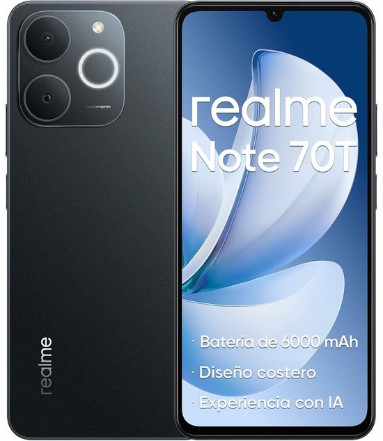 Realme NOTE 70T - 4GB/128GB - Zwart