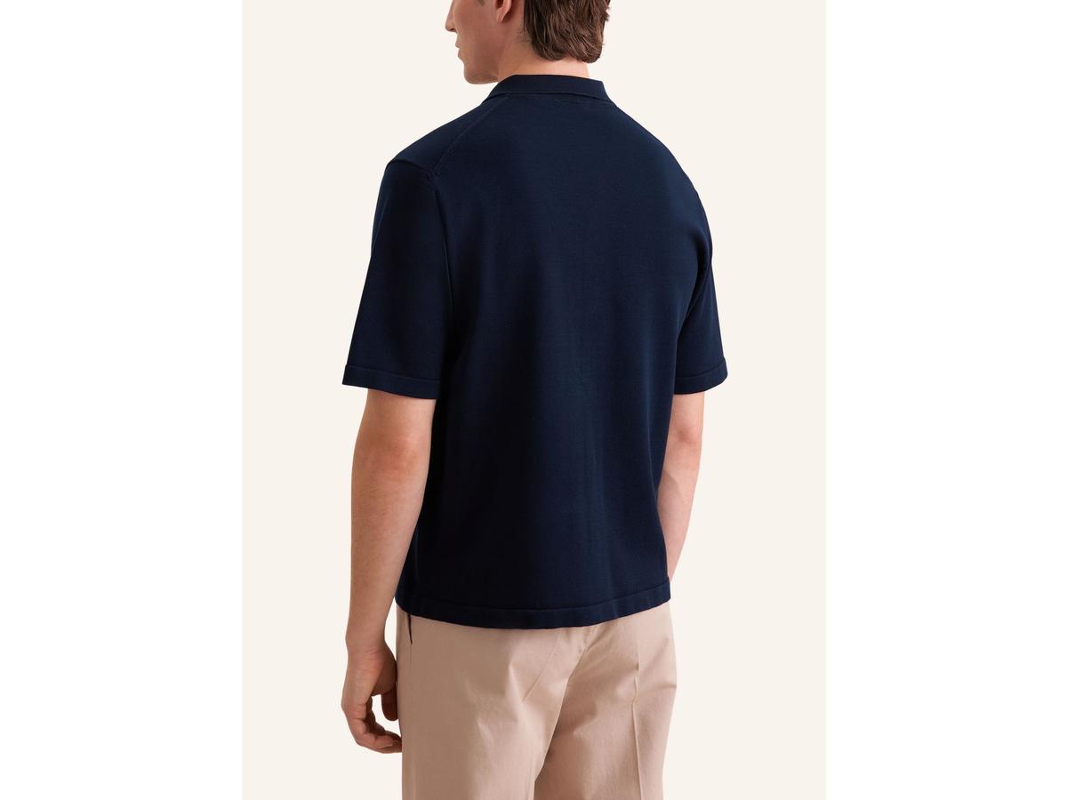 Seidensticker Knitted Hemd - Deep Navy - maat M