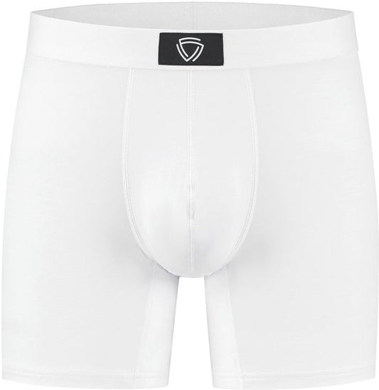 Fibershirts Anti-Zweet Boxershort - Ingebouwde Zweetpad - Ademend MicroModal - Anti-Transpiratie - Heren - Maat M - Wit