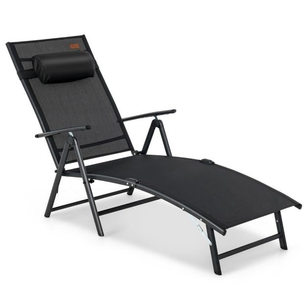 Coast Ligbed 7-Standen - Max. 150 kg - 185 x 61 x 73 cm - Zwart