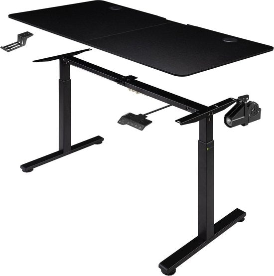 Elektrisch Verstelbaar Bureau / Sta Zit Bureau - 120 x 60 cm - Zwart