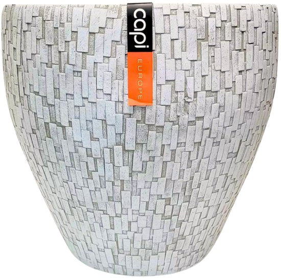 Capi Europe bloempotten wit 39 cm set van 2