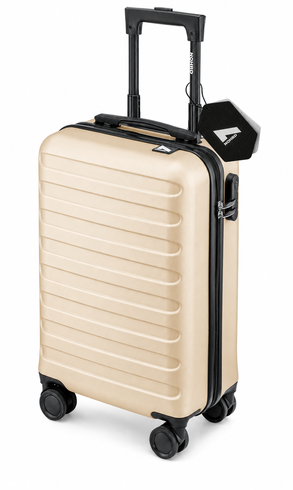 NOHRD Handbagage Koffer - 38 L - Champagne - Reiskoffer - 55x35x20 cm - Trolley - Lichtgewicht - Incl. Slot