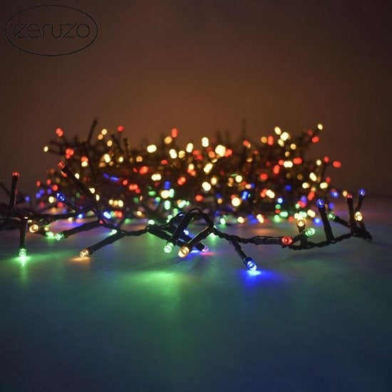 Ceruzo Gekleurde Kerstverlichting - Micro Cluster - 1000 LED - 20 meter - 8 Lichtfuncties + Geheugen - multicolor