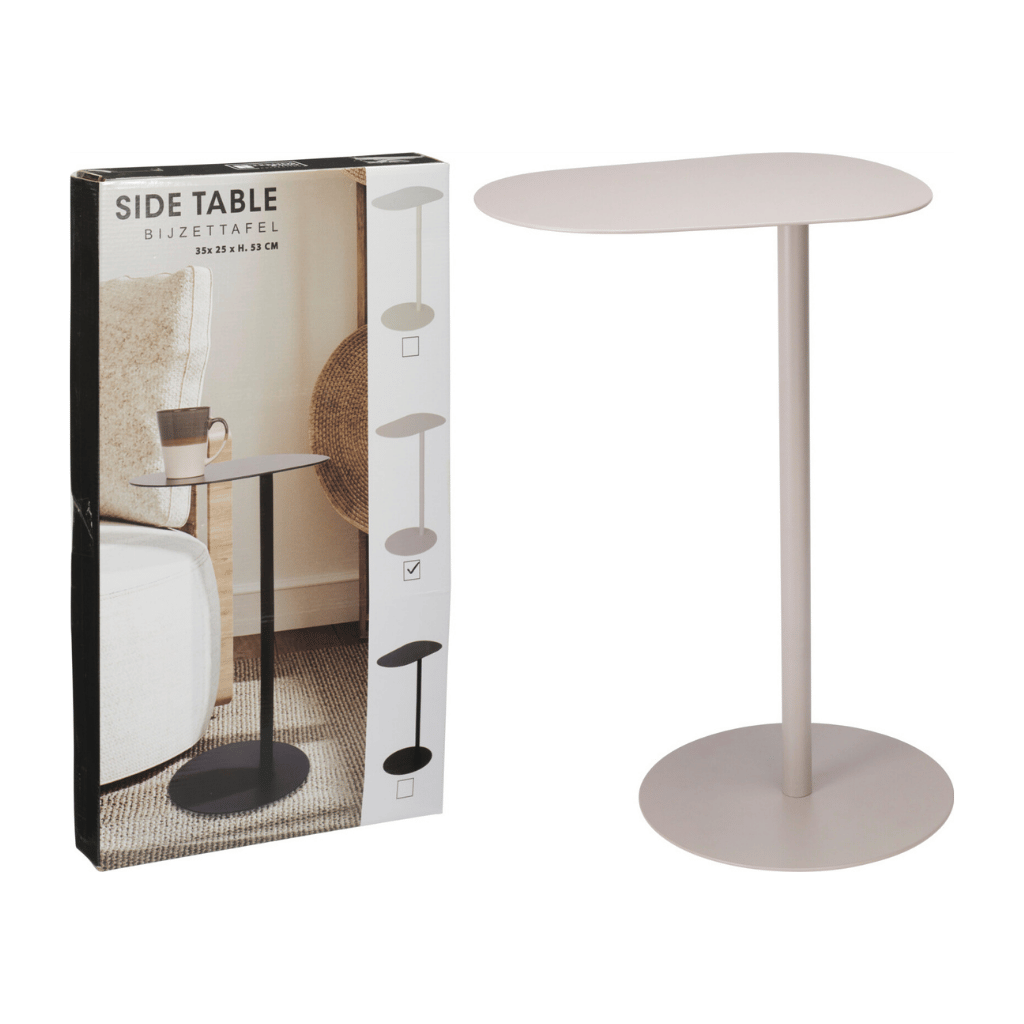 De Bosrand Bijzettafel Organisch - Zand - 35x53 cm