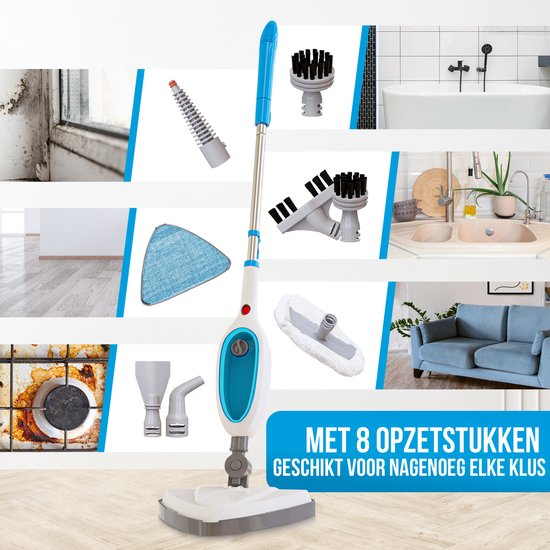 Strex 12-in-1 Stoomreiniger - Handstomer - Tapijtreiniger - 1500W - 280 ml - Harde/Zachte Ondergronden