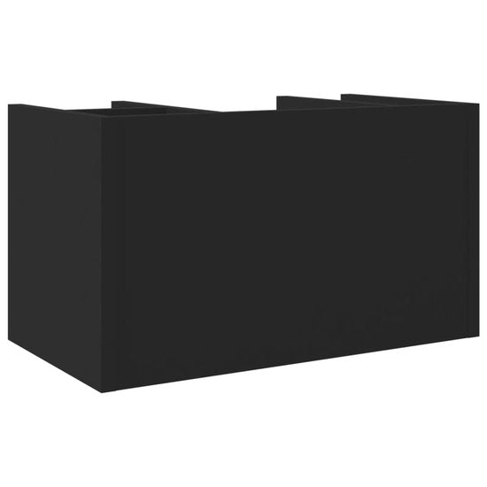vidaXL - Bureau - organiser - 44,5x24x25 - cm - bewerkt - hout - zwart