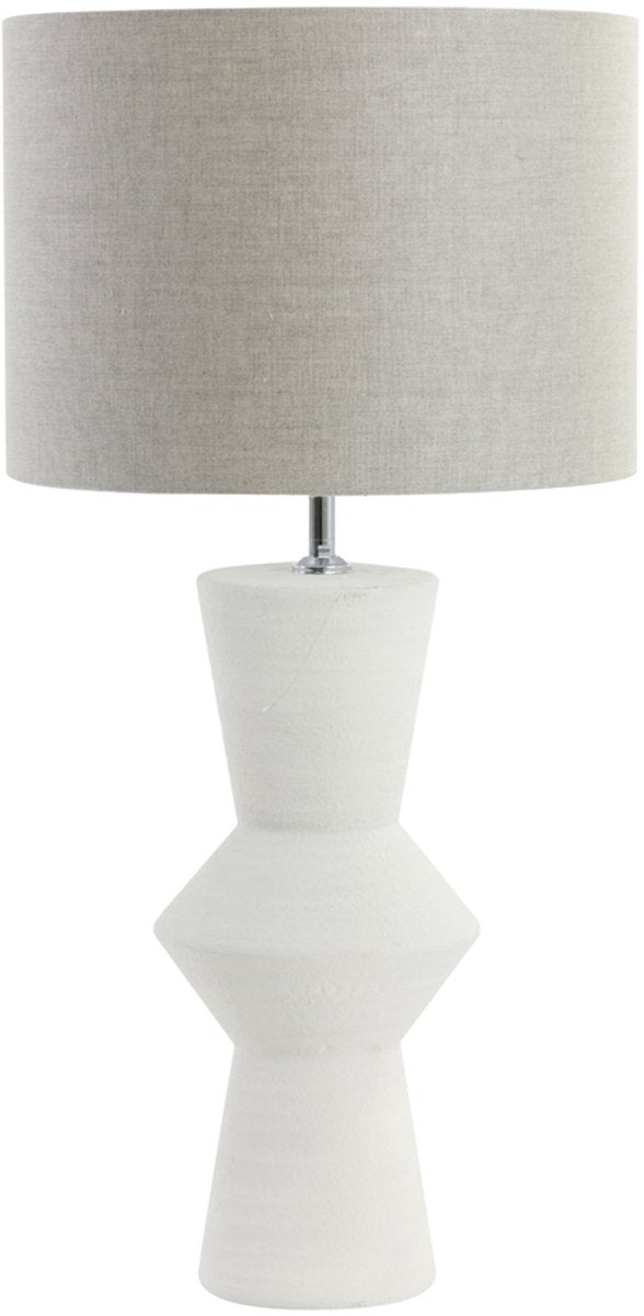 Light & Living Ayla Tafellamp – Keramische Lampvoet 51 cm – Crème – E27 (excl. lampenkap)