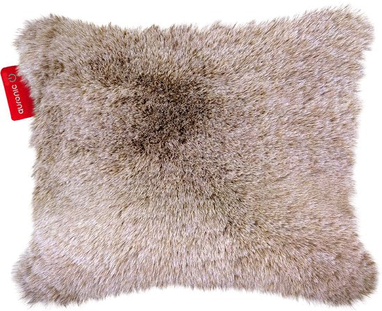 Auronic Warmtekussen - Teddy - 45x60 - Draadloos - Oplaadbaar - Elektrisch kussen - Infrarood - Taupe