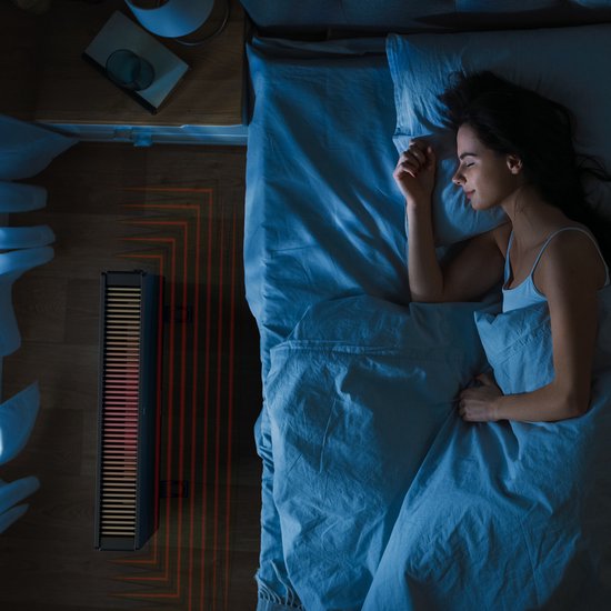 Auronic Convectorkachel - 2000W - Elektrische kachel - Slaapkamer, Woonkamer of Thuiswerken - Heater - Zwart