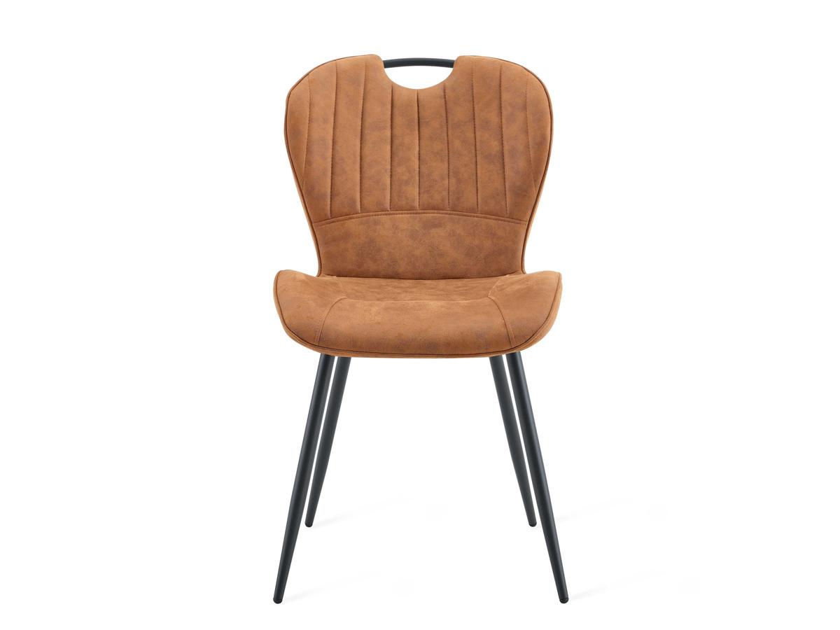 Multifurn Sten Eetkamerstoel - Microleder Cognac - Duopack 2 stuks