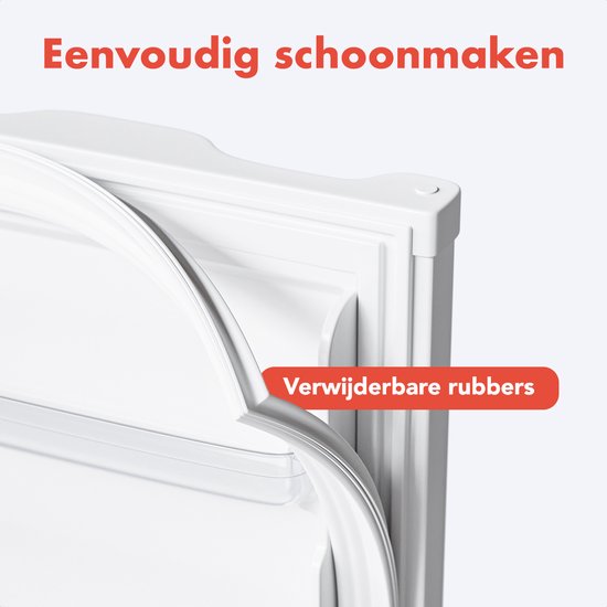 KitchenBrothers Koelkast - 88L Koelvak - 14L Vriesvak - IJskast - Koelvriescombinatie - Frigo - Vrijstaand - Wit
