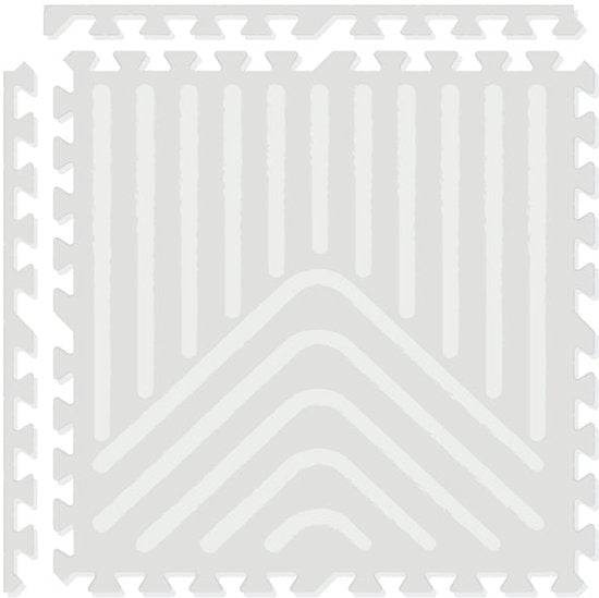 NilaFee™ - Speelmat - Foam - Baby - Speelkleed - Kruipmat - 180 x 120 x 1.5 cm - Puzzelmat - Opbergtas - Geometrie Grijs