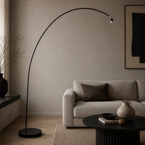 Mexlite - Bikkel Hanglamp XL - 152 x 185 cm - Mat Zwart - Industrieel Design - E27 Fitting - Robuuste Fabriekslamp