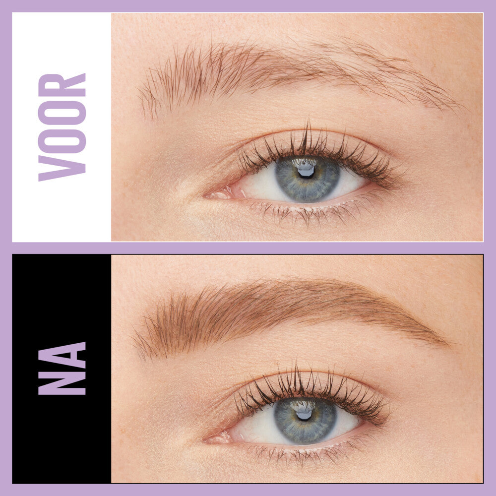 Maybelline Express Brow Wenkbrauwpotlood - 04 Deep Brown - Slijpbaar met Borsteltje - Waxformule