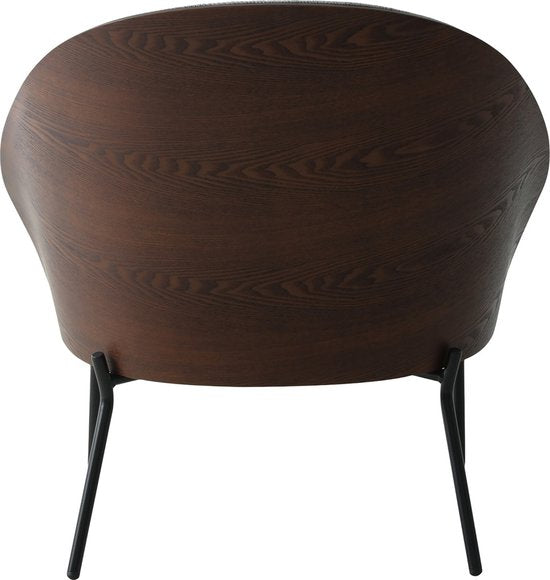 House Nordic Loungestoel - Max. 110 kg - 72 x 78 x 82 cm - Lichtgrijs