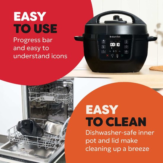 Instant Pot Classic Mini 3,8L Multicooker Black Pepper - 7-in-1 Snelkookpan - Slowcooker - Stomer - Sauteren - Yoghurtmaker - Tot 4 Porties - Compact Design - Tot 80% Energiebesparing