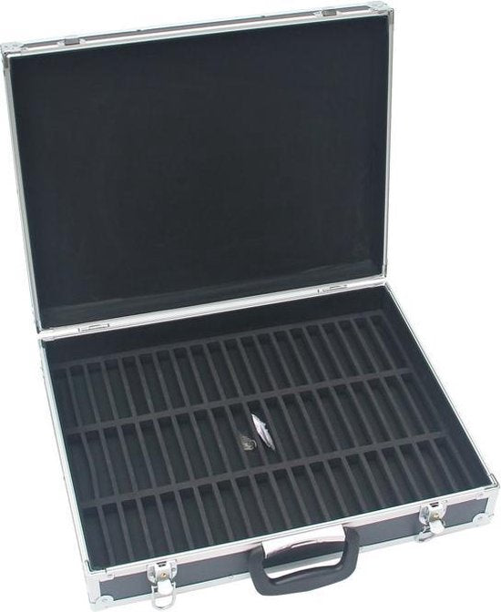 Opbergkoffer audio tape cassette bandjes voor 60 stuks