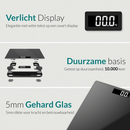Digitale Weegschaal voor Lichaamsgewicht – e.volve – Precisie & Fitness Tracking