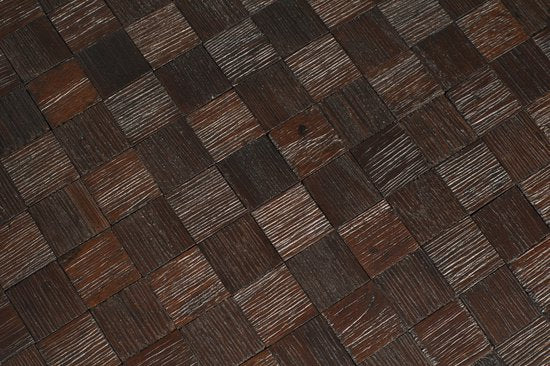Housecraft Living Webster Bijzettafel Rond Teak Hout Bruin - Set van 2