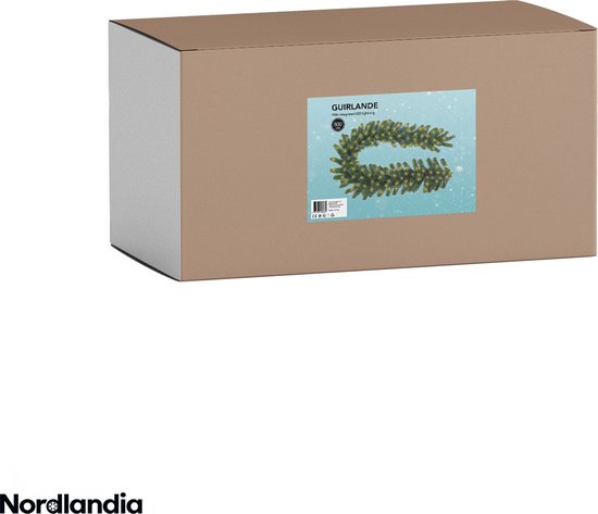 Nordlandia Guirlande Met verlichting - Timer - Kerstversiering - 500CM - Kerstslinger - Kerstdecoratie - 100 LED - Batterij