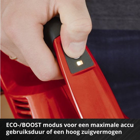 Einhell Accu Steelstofzuiger TE-SV 18 Li Solo - Power X-Change - 18 V/Li-ion - 0,6 L reservoir - 4 LED's - Drievoudig filtersysteem - Gemotoriseerd vloermondstuk - Excl. accu en lader
