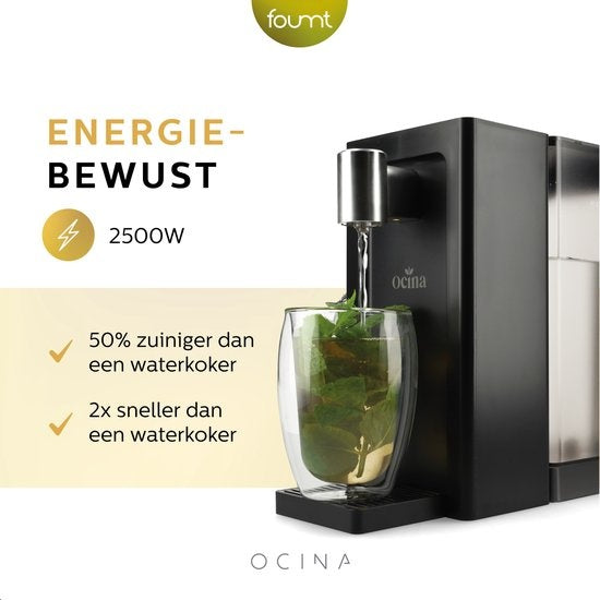 Ocina Heetwaterdispenser met Digitaal Display - 3 Liter - Zwart