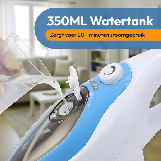 BOLLIT Hoge Druk 2 in 1 Stoomreiniger - Handstomer - 1500W 16 in 1 - Vlekkenreiniger - Voor Alle Vloeren, Bank, Badkamer En Tapijt Reinigen