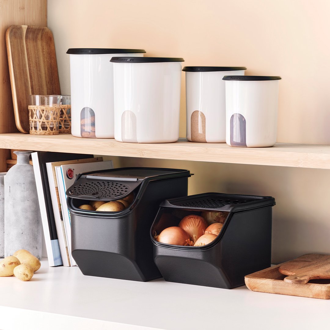Tupperware Uiensmart Bewaarcontainer - Optimale Luchtcirculatie - Stapelbaar Ontwerp - Vaatwasserbestendig