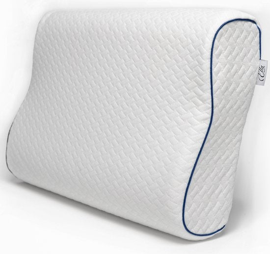 EL-Life Orthopedisch Hoofdkussen tegen Nekklachten - Ergonomisch Hoofdkussen van Traagschuim - 40x60cm