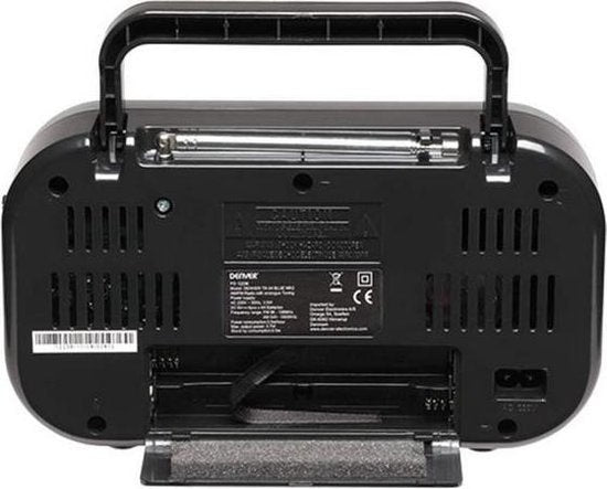 Denver FM Radio Retro - Werkt op batterij of netstroom - Keukenradio - Draagbare Radio - TR51 - Grijs