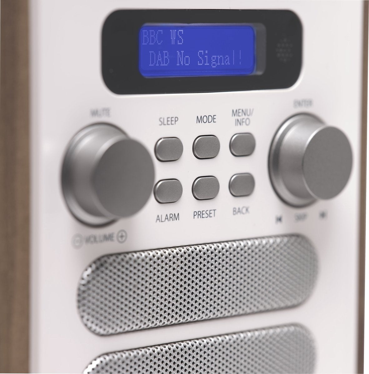 Denver DAB48W DAB+/FM Retro Radio – Bluetooth – 25W – LCD Display – 80 Voorkeurszenders – Wekker & Slaaptimer – Inclusief Afstandsbediening