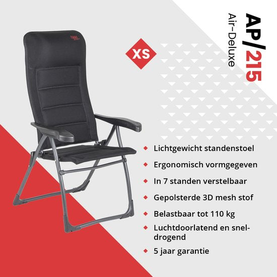 Crespo - Standenstoel - XS - AP/215 - Air-Deluxe - Zwart