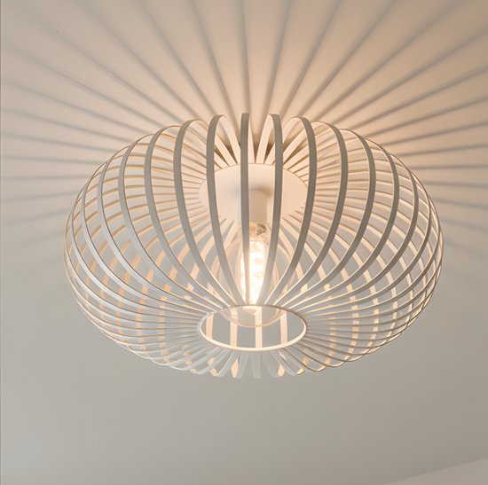 Nolt Plafondlamp Beige - Plafonniere E27 Lamp - Industrieel - Taupe - ⌀ 40cm