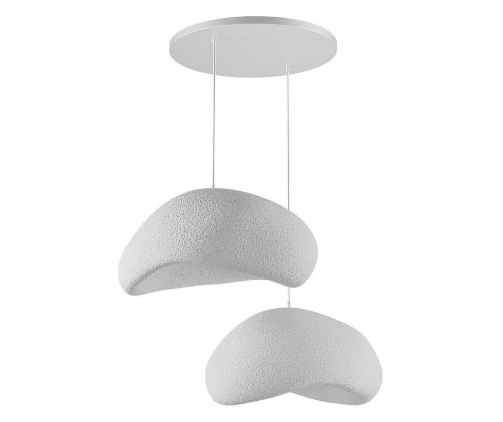Wabi Loom Wabi Sabi Grainbeams – 2‑Lamps Hanglamp – In Hoogte Verstelbaar – Wit