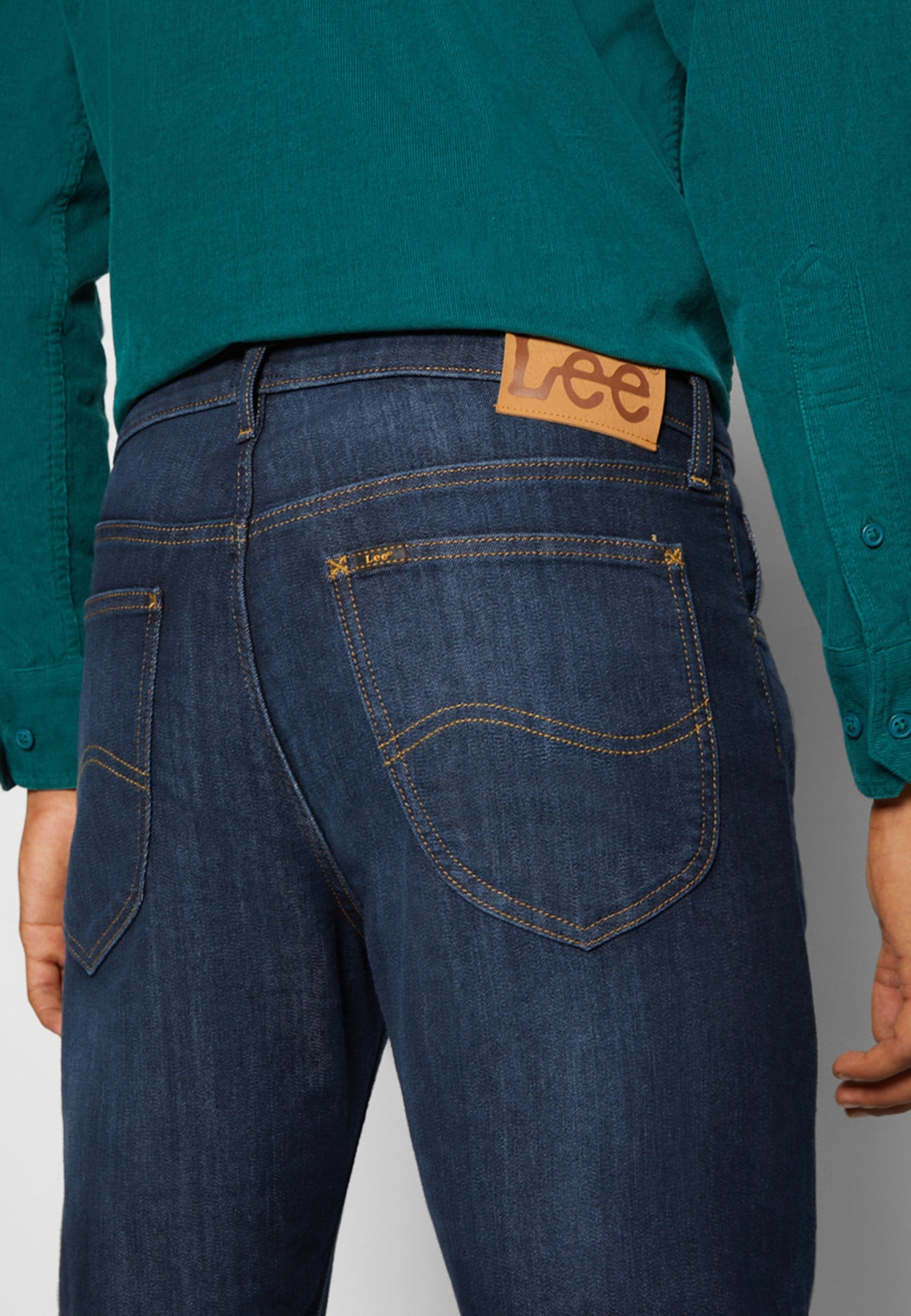 Lee Daren Zip Fly Regular Straight Jeans – Dark Blue – Maat 34/34