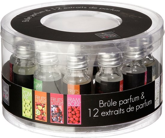 Atmosphera Geurolie flesjes mix-set van 12 stuks - Aromabrander en flesjes van 10 ML - Geurbranders